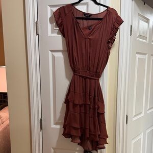 Simply Vera Vera Wang High Low Dress in Brown